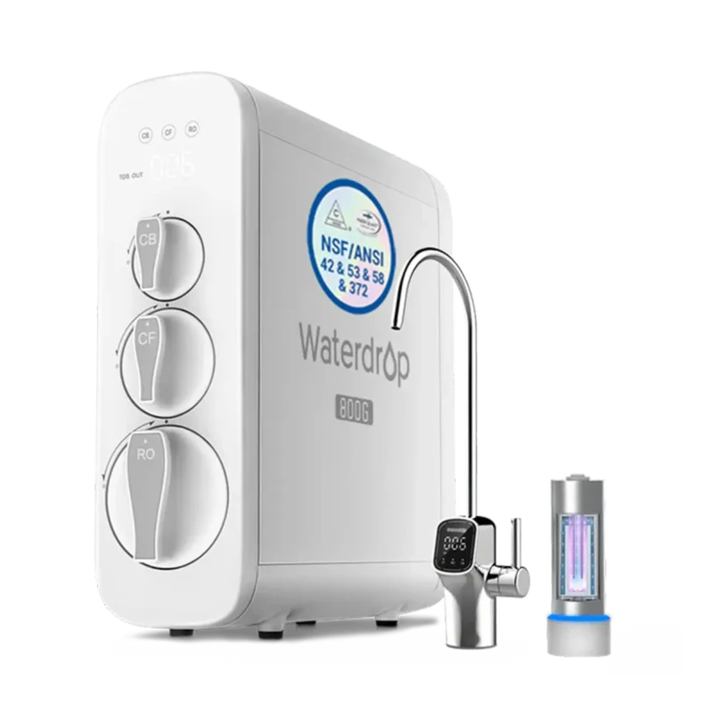 Waterdrop G3P800 — bezzbiornikowy filtr wody pod zlew z odwróconą osmozą (RO) i sterylizacją UV