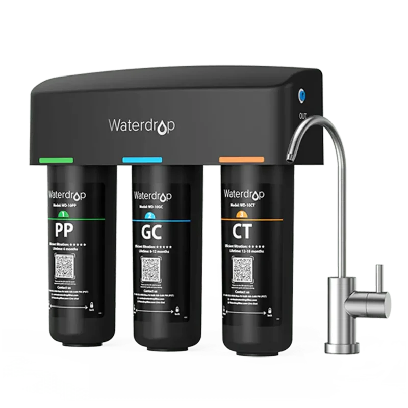 Waterdrop TSB — 3-stopniowy filtr wody pod zlew z dedykowanym kranem