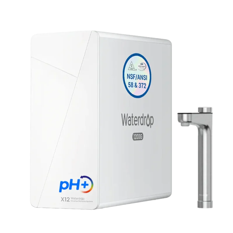 Waterdrop X12 — bezzbiornikowy filtr wody pod zlew z odwróconą osmozą (RO), sterylizacją UV i mineralizacją