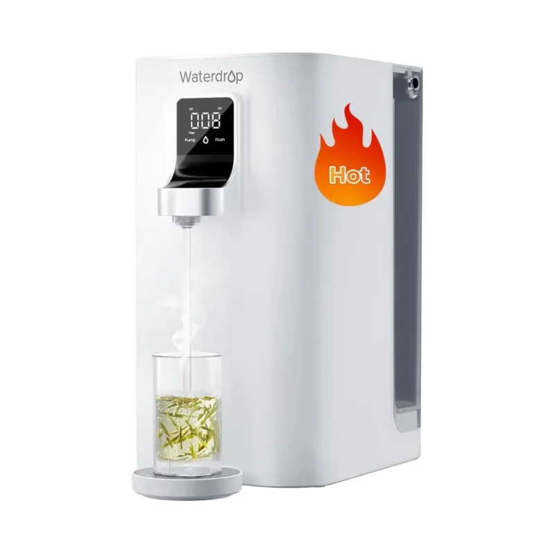 Waterdrop K19-H — nablatowy filtr wody z odwróconą osmozą (RO), sterylizacją UV i podgrzewaniem