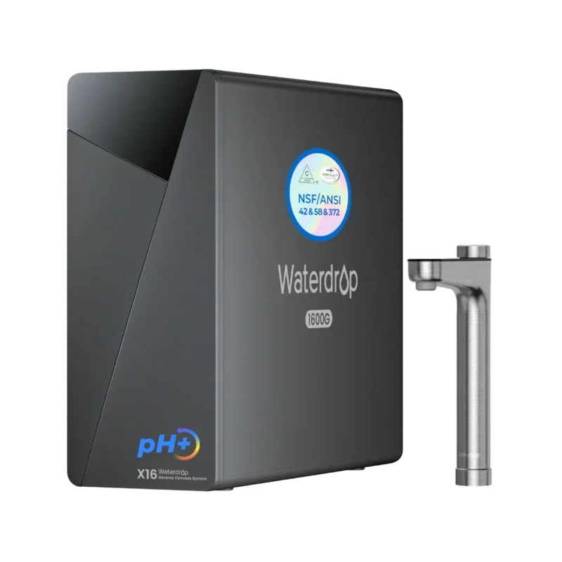 Waterdrop X16 — bezzbiornikowy filtr wody pod zlew z odwróconą osmozą (RO), sterylizacją UV i mineralizacją