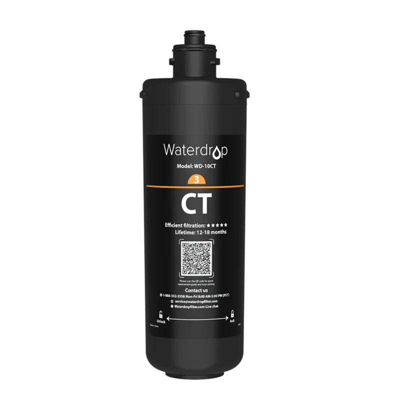 Waterdrop 10CT — filtr węglowy blokowy 10″ (10 cali) do Waterdrop TSA / TSB