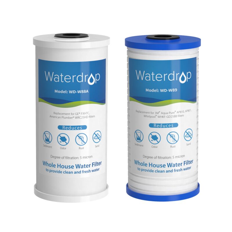 Waterdrop WF10PG — zestaw wkładów do systemu filtracji całego domu Waterdrop WFH21-PG